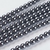 Non-Magnetic Synthetic Hematite Beads Strands G-H1072-1-1