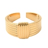 304 Stainless Steel Open Cuff Rings for Women STAS-D085-27G-2