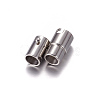 Tarnish Resistant Stainless Steel Locking Tube Magnetic Clasps X-STAS-H019-3-2