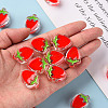 Transparent Enamel Acrylic Beads X-TACR-S155-003-6