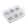 120Pcs 6 Style Tibetan Style Alloy Flower Beads TIBE-YW0001-26-2
