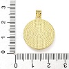 Rack Plating Brass Pave Shell Flat Round Pendants KK-Z063-11G-02-3