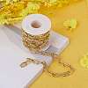 Brass Paperclip Chains LCHA-SZ0001-01G-RS-6