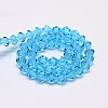 Imitate Austrian Crystal Bicone Glass Beads Strands GLAA-F029-3x3mm-19-2