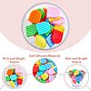 HOBBIESAY 32Pcs 8 Colors Silicone Beads SIL-HY0001-04-3