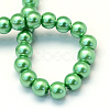 Baking Paint Pearlized Glass Pearl Round Bead Strands HY-Q003-4mm-69-4
