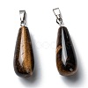 Natural Tiger Eye Pendants G-F707-07-2
