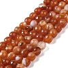 Natural Striped Agate/Banded Agate Beads Strands G-A246-8mm-03-2