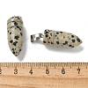 Natural Dalmatian Jasper Pointed Pendants G-B127-18P-07-3