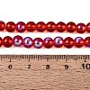 Transparent Electroplate Glass Beads Strands EGLA-Q132-6MM-01A-06-4