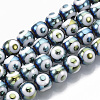 Electroplate Glass Beads Strands EGLA-T012-02D-1