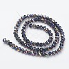 Electroplate Transparent Glass Beads Strands EGLA-A034-T4mm-R07-2