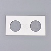 Cardboard Staple Type Coin Mylar Flip Holder Cover Case AJEW-WH0052-06D-1