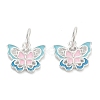 925 Sterling Silver Enamel Pink and Sky Blue Butterfly Charms STER-P071-08S-1