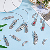 26Pcs 6 Styles Tibetan Styles Alloy Big Pendants BJEW-PH0029-17-3
