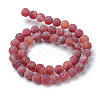 Natural & Dyed Crackle Agate Bead Strands G-T056-10mm-05-2