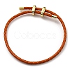 Leather Braided Cord Bracelets BJEW-G675-06G-14-1