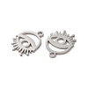 Non-Tarnish 304 Stainless Steel Charms STAS-J042-09P-2