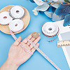 4 Rolls 4 Styles Sport Ball Theme Polyester Printed Grosgrain Ribbon OCOR-HY0001-19-3