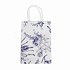 Flower Print Paper Gift Bags with Handles TH-CBA170C-05-1