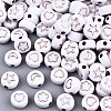 Opaque White Acrylic Beads MACR-T038-10-01RG-1