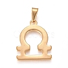 304 Stainless Steel Pendants STAS-L210-06A-G-1