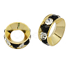Brass Rhinestone Spacer Beads RB-A020-7mm-37G-1