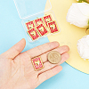 8Pcs 304 Stainless Steel Pendants STAS-BBC0008-93-3