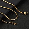 2MM 304 Stainless Steel Snake Chain Necklaces for Women Men STAS-V011-04D-G-1