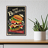 Vintage Metal Tin Sign AJEW-WH0157-035-6