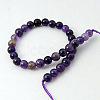 Natural Amethyst Beads Strands X-G-G099-14mm-1-2