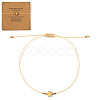 Summer Glass Seed Beaded Braided Bead Bracelets TR7975-3-1