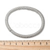 304 Stainless Steel Stretch Bangles for Women BJEW-P315-02G-P-5