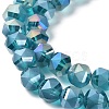 Electroplate Transparent Glass Beads Strands EGLA-I018-AB07-3