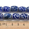 Blue Tibetan Style dZi Beads Strands TDZI-NH0001-C02-01-5