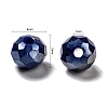 15 Colors Electroplate Glass Beads EGLA-JP0002-02E-6mm-2