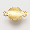 Alloy Rhinestone Links connectors ALRI-S170-25G-2
