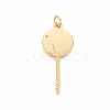 Brass Enamel Pendants KK-S362-033D-NR-2