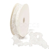 20 Yards Polyester Pleated Elastic Lace Trim SRIB-M015-01C-1