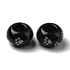 Printed Opaque Acrylic Beads SACR-D006-01B-1