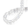 Transparent Glass Bead Strands GLAA-N047-09-E01-4
