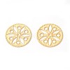 Brass Filigree Joiners Links KK-F772-13G-1