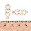 50Pcs Alloy Connector Charms PALLOY-YW0003-29G-3