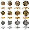 24Pcs 12 Styles Alloy Shank Buttons BUTT-FG0001-45-1