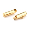 304 Stainless Steel Slide On End Clasp Tubes X-STAS-C044-07C-G-3