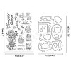 2Pcs 2 Style Carbon Steel Cutting Dies Stencils DIY-GL0001-50-2