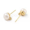 Natural Pearl Stud Earrings Findings X-KK-B059-33G-2