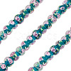 1 Strand Handmade Lampwork Inner Flower Rondelle Beads Strands LAMP-TA0002-72F-2
