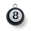 8 Ball Sport Theme Resin Pendants RESI-I063-01B-1