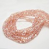 Electroplate Glass Beads Strands EGLA-D018-6x6mm-69-2